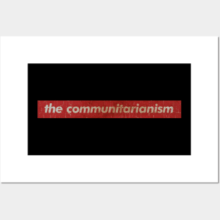 the communitarianism - SIMPLE RED VINTAGE Posters and Art